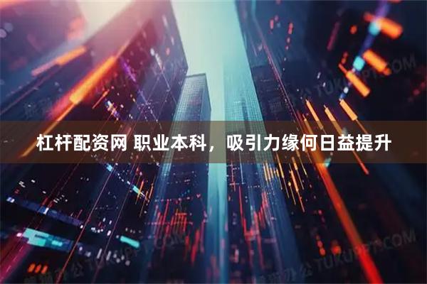 杠杆配资网 职业本科，吸引力缘何日益提升